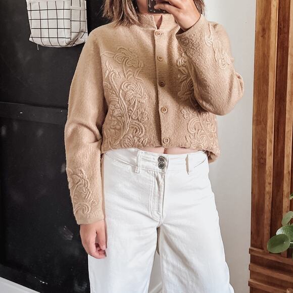 Vintage Talbot 100% wool buttoned front sweater. Size S - Picture 1 of 13